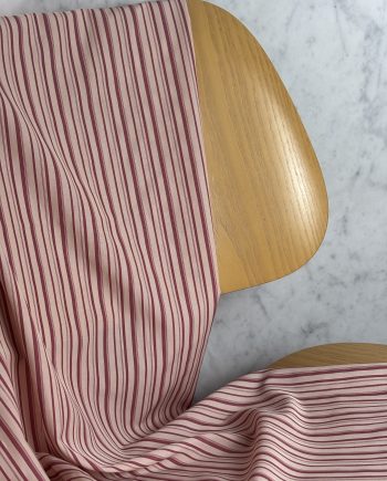 Tissu Coton Rayures Rose Framboise Bloomsbury Tissus Au Mètre Nuances Fabrics 1