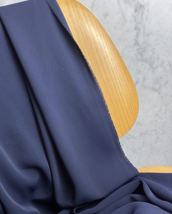 Tissu Nancy Crêpe Fluide Stretch Marine Tissus Au Mètre Nuances Fabrics 1