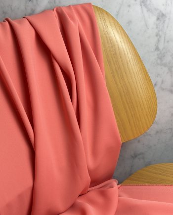 Tissu Nancy Crêpe Fluide Stretch Saumon Tissus Au Mètre Nuances Fabrics 1