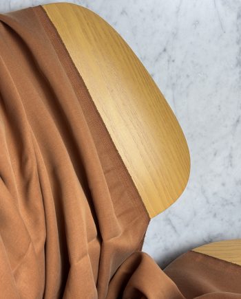 Tissu Lily Lyocell Lin Uni Marron Tissus Au Mètre Nuances Fabrics 1