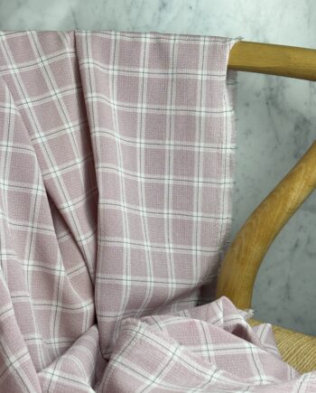 Tissu Bianca Tissu À Carreaux Rose Poudré Tissus Au Mètre Nuances Fabrics 1