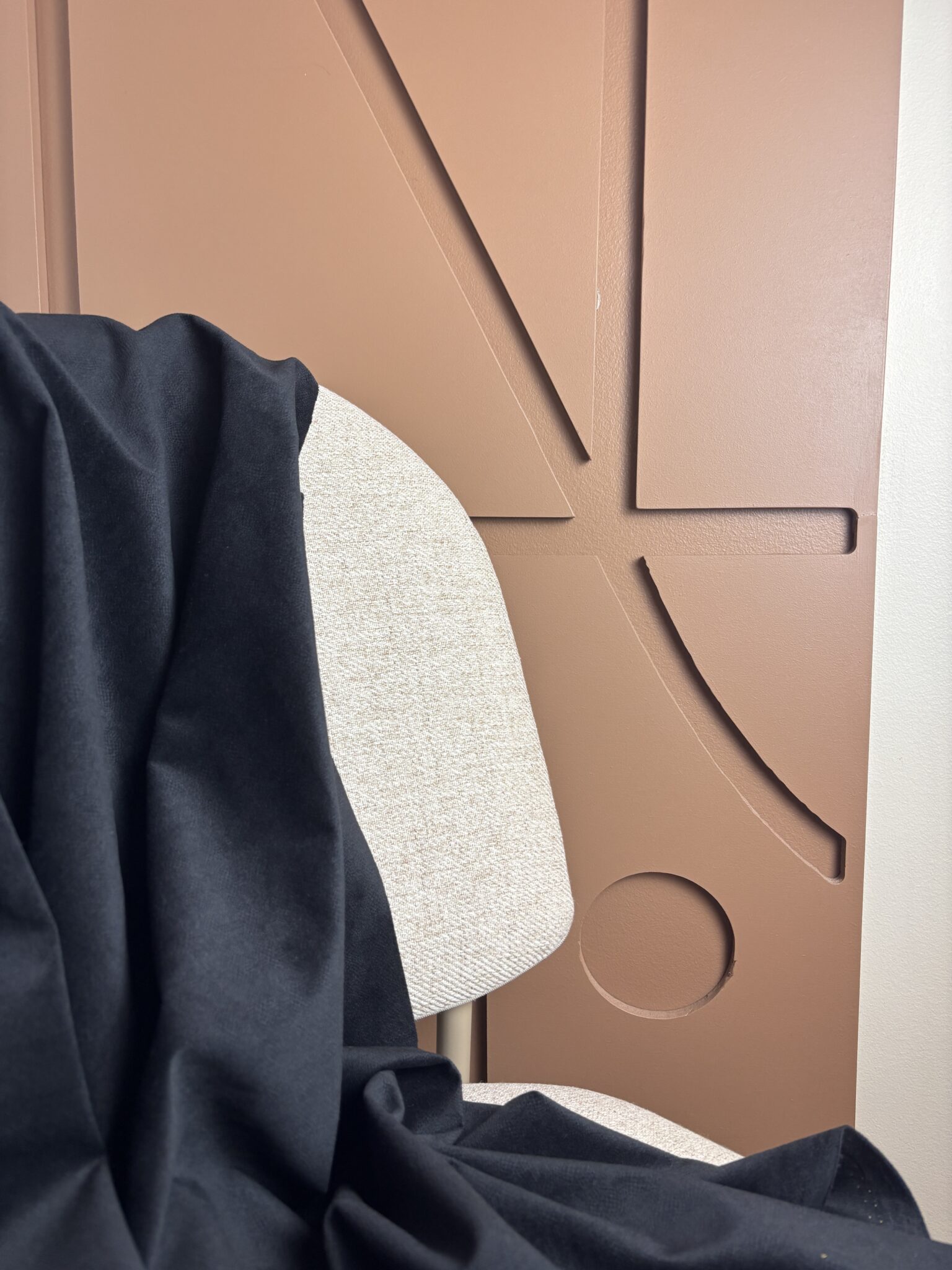 Tissu Margaux Velours Stretch Effet Moiré Noir Tissus Au Mètre Nuances Fabrics 1