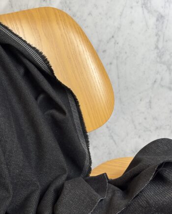 Tissu Allison Flanelle Stretch Noire Chinée Viscose Spandex Tissus Au Mètre Nuances Fabrics 1
