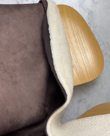Tissu Merry Sherpa Effet Mouton Peau Lainée Choco Tissus Au Mètre Nuances Fabrics 1