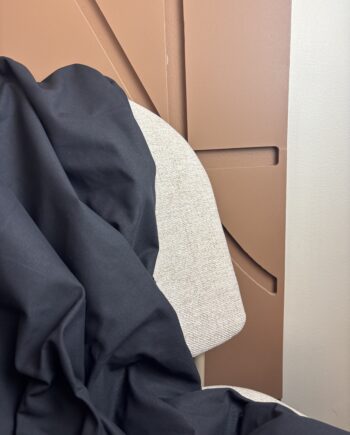 Tissu Gabardine Coton Noir Ivy Tissus Au Mètre Nuances Fabrics 1