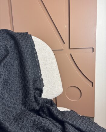 Tissu Tweed De Laine Joséphine Coloris Noir Tissus Au Mètre Nuances Fabrics 1