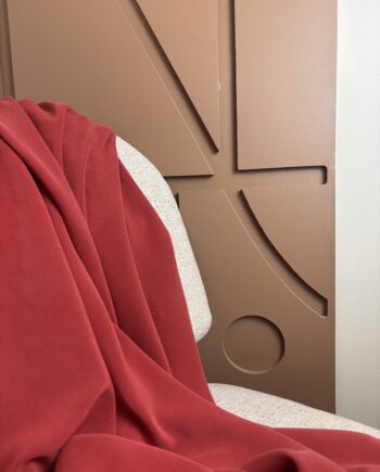 Tissu Soie Lavée Tara Rouge Carmin Tissus Au Mètre Nuances Fabrics 1